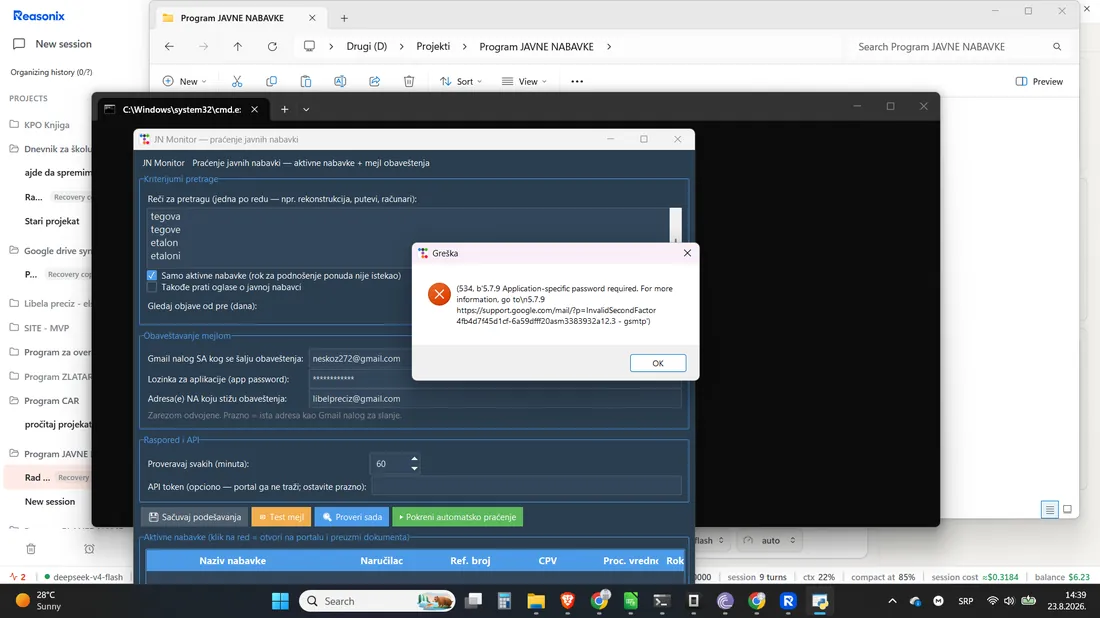 JN Monitor - obaveštenja o javnim nabavkama